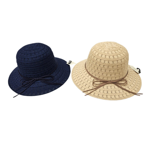 ženski ljetni šešir chrochet plavi