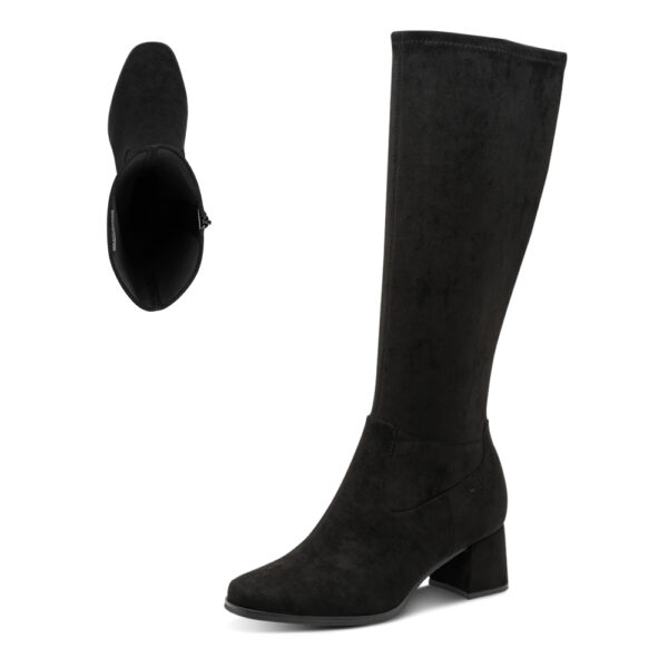 ženske crne velur visoke čizme