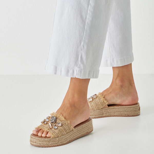 ženske platforma natikače trendi kamenčići