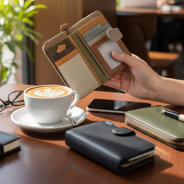 ženski kožni novčanici kopčanje