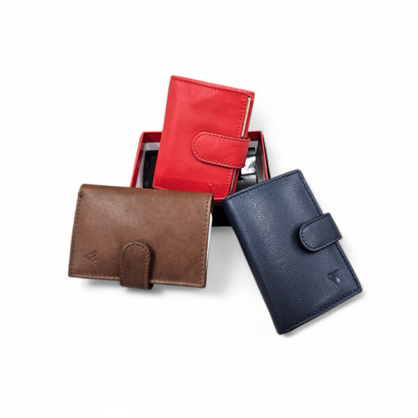 kožni mali novčanik kopčanje card safe