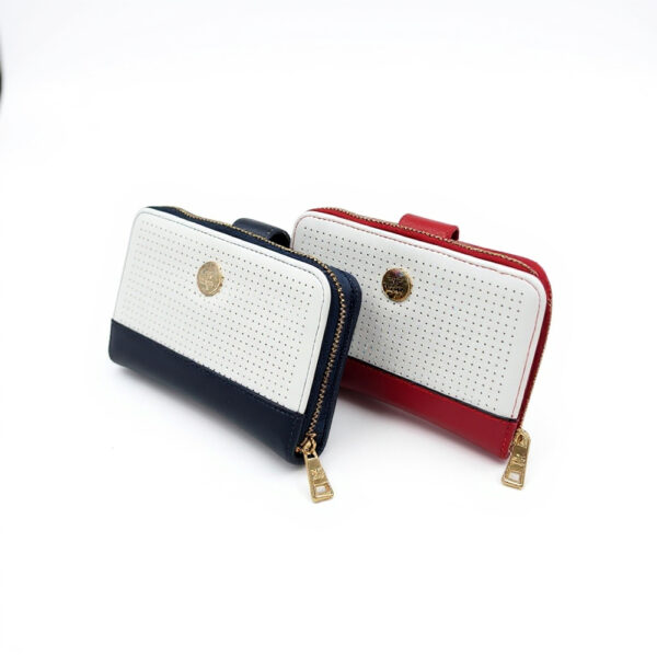 ženski bijeli novčanici kopčanje