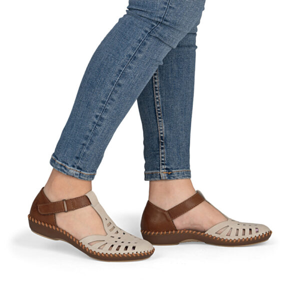 ženske bež konjak ljetne cipele remen