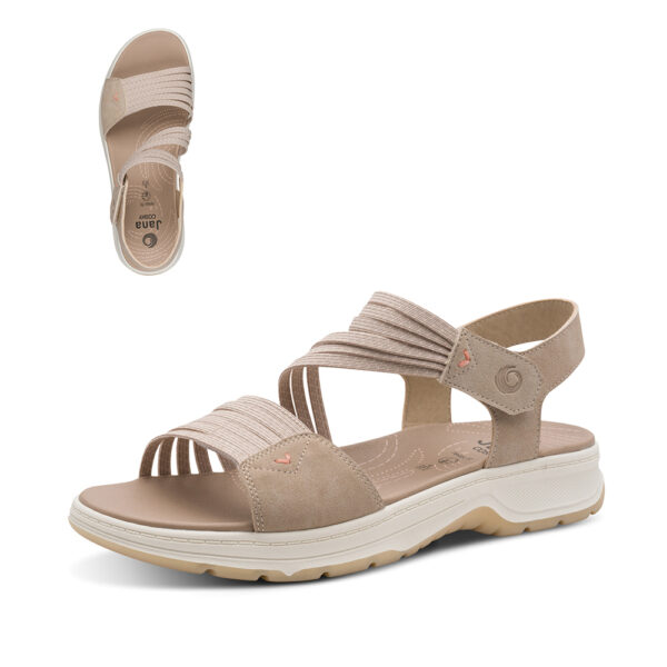 jana bež sandale na čičak remene