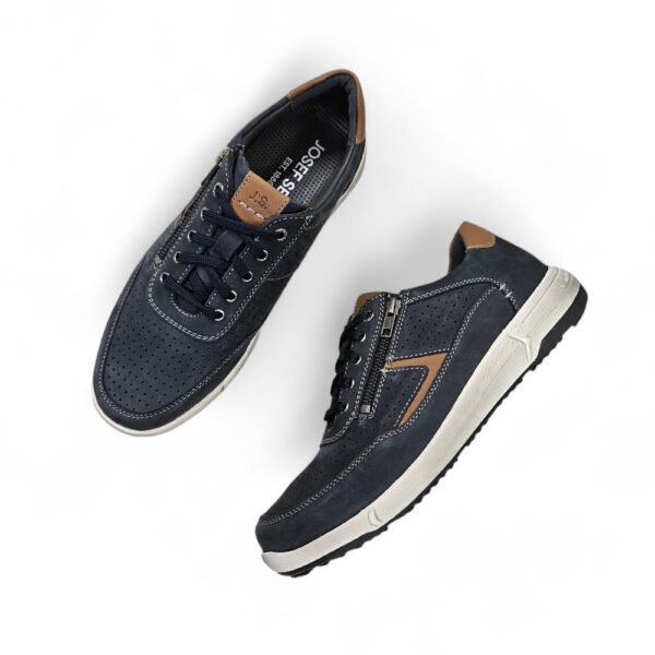 muške plave kožne cipele patent zatvarača