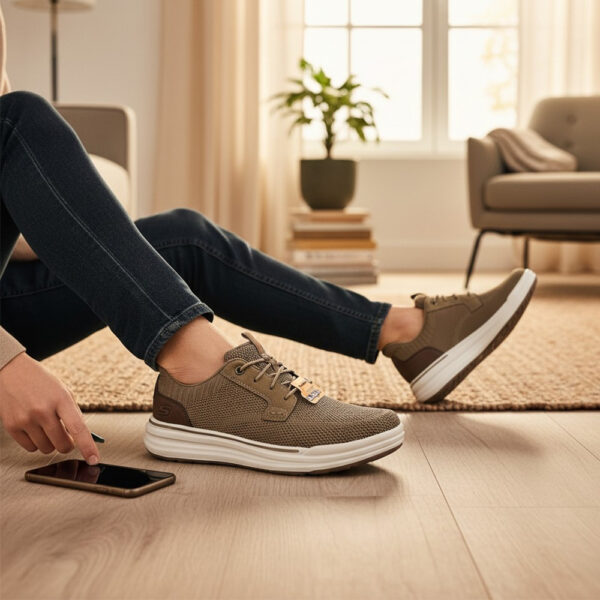 muške bež sportske prozračne cipele