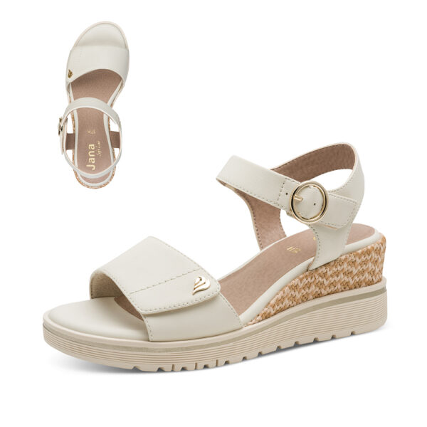 ženske bež sandale na punu petu