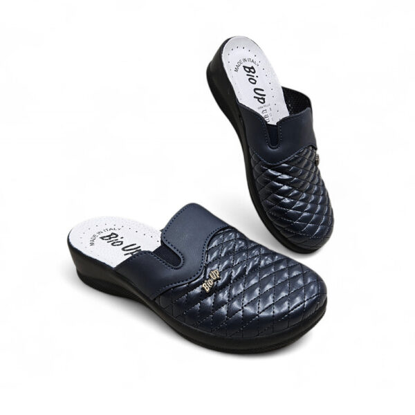 Plave anatomske natikače Liber Light s prošivenim gornjištem za hallux valgus