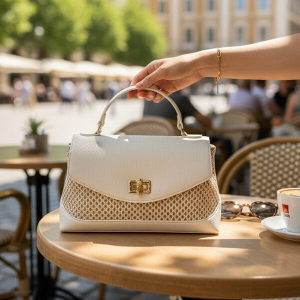 ženska bijela torbica