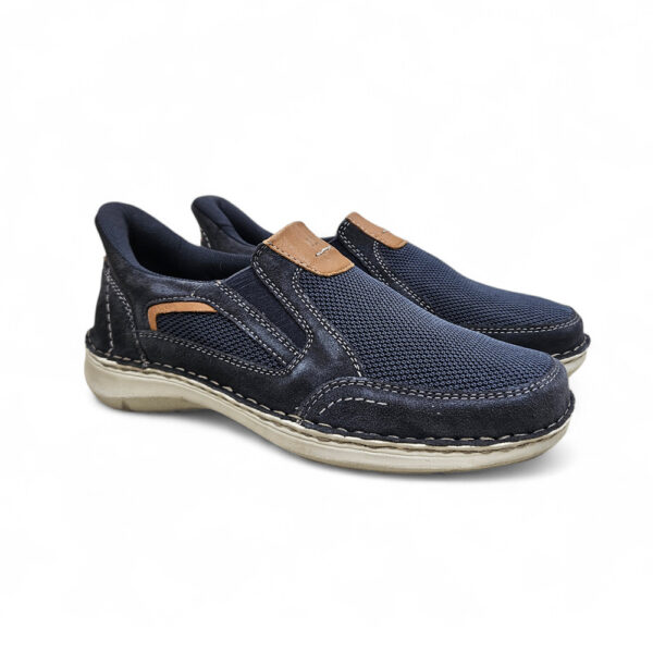 Josef Seibel muške slip-on mokasine od kože i mesh materijala, casual comfort stil