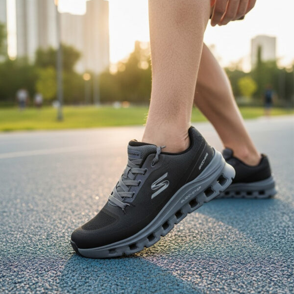 muške tenisice crno sive skechers