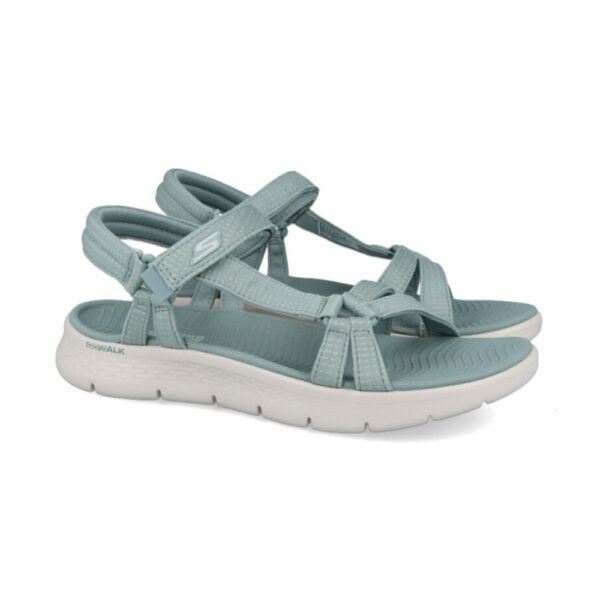 Skechers ženske sandale Go Walk Flex zelene boje sa fleksibilnim đonom i podesivim trakama
