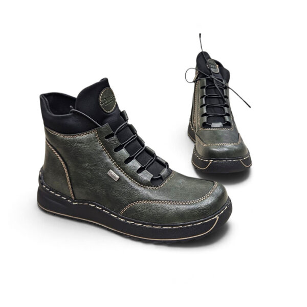 Ženske urban sneaker gležnjače s elastičnim vezicama zelene