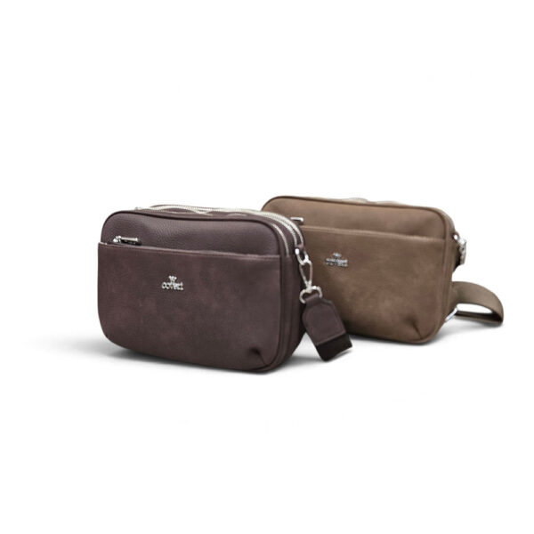 Ženska crossbody torbica Coveri s više pretinaca i podesivim remenom