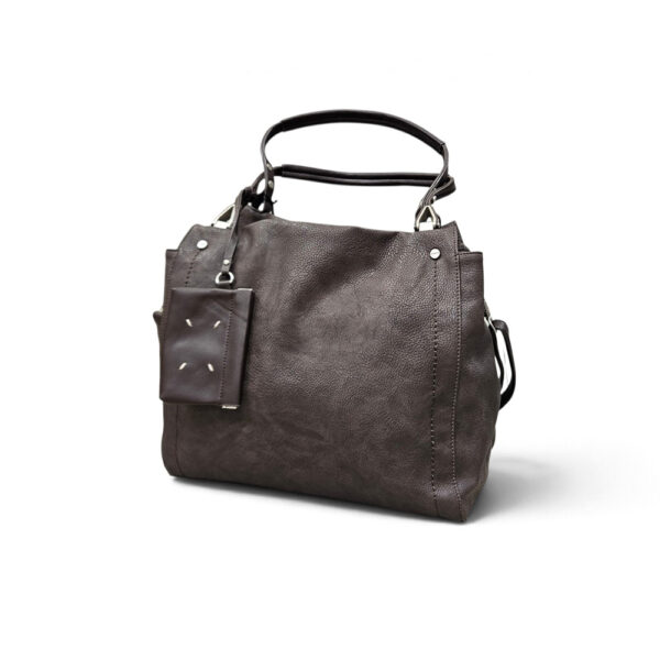 Ženska shopper torba Tomassini od teksturirane umjetne kože s ukrasnom mini-torbicom