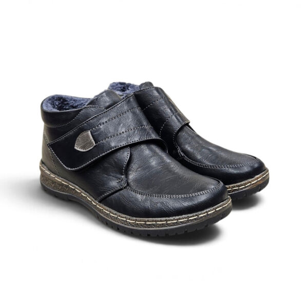 Ženske comfort gležnjače na čičak s toplom podstavom